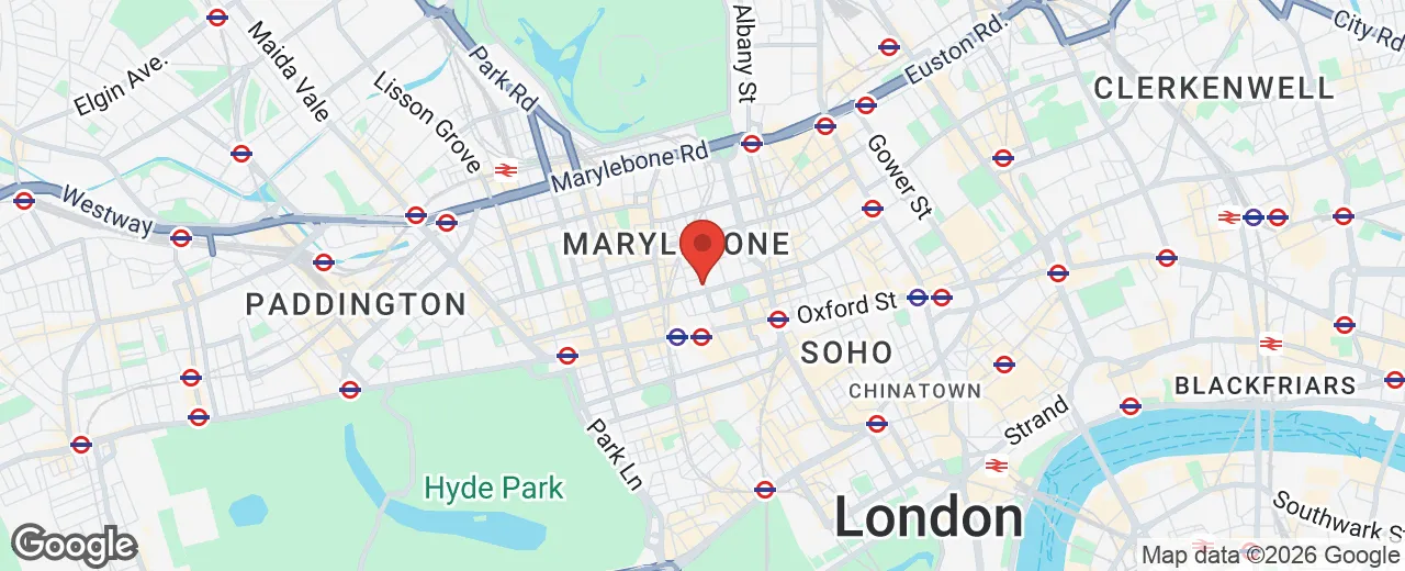 Location of the psychologist's office on Google Maps — 85 Wimpole Street, Marylebone, London